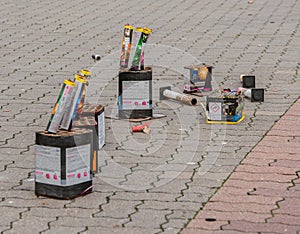 WEKO fireworks garbage after New Year`s Eve 2018 Ã¢â¬â 2019